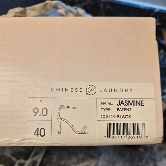 Chinese Laundry Jasmine Black Patent Heels Women’s Size 9 New in Box - Picture 2 of 8